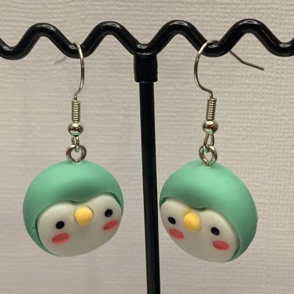 Penguin Earring, Silly Animal Earring, Gift Idea, Penguin Charm, Penguin Jewelry - Picture 4 of 7